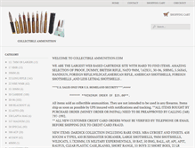 Tablet Screenshot of collectibleammunition.com